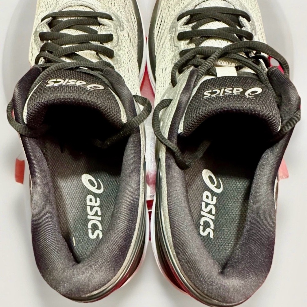 ASICS Men’s Size 10.5 Dynamic Duomax T749N Running Shoes Silver & Black GREAT - Picture 11 of 16